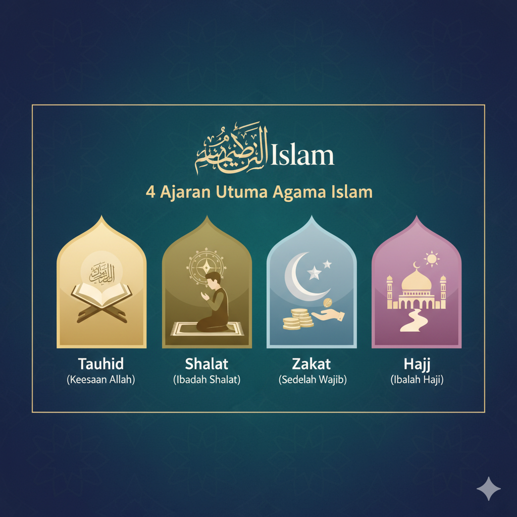 4 Ajaran Agama Islam yang Wajib Dilakukan dan Ditaati